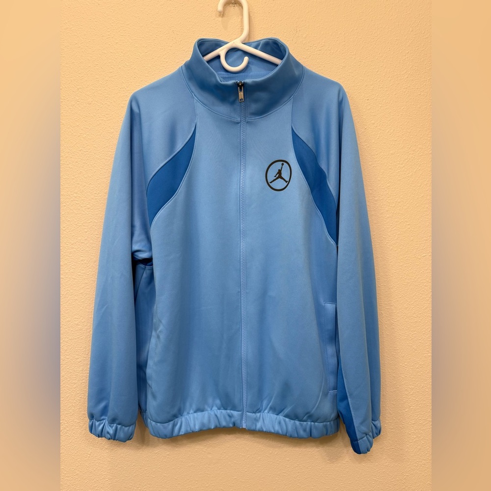 EUC Jordan Jumpman Track Jacket, Blue, Full-Zip - Large